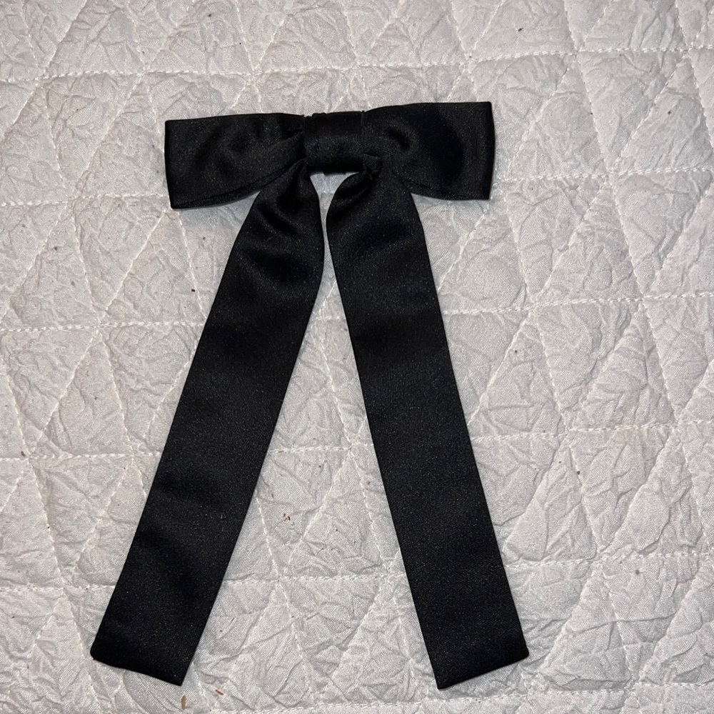 Classic Black Clip On Bow Tie for Men